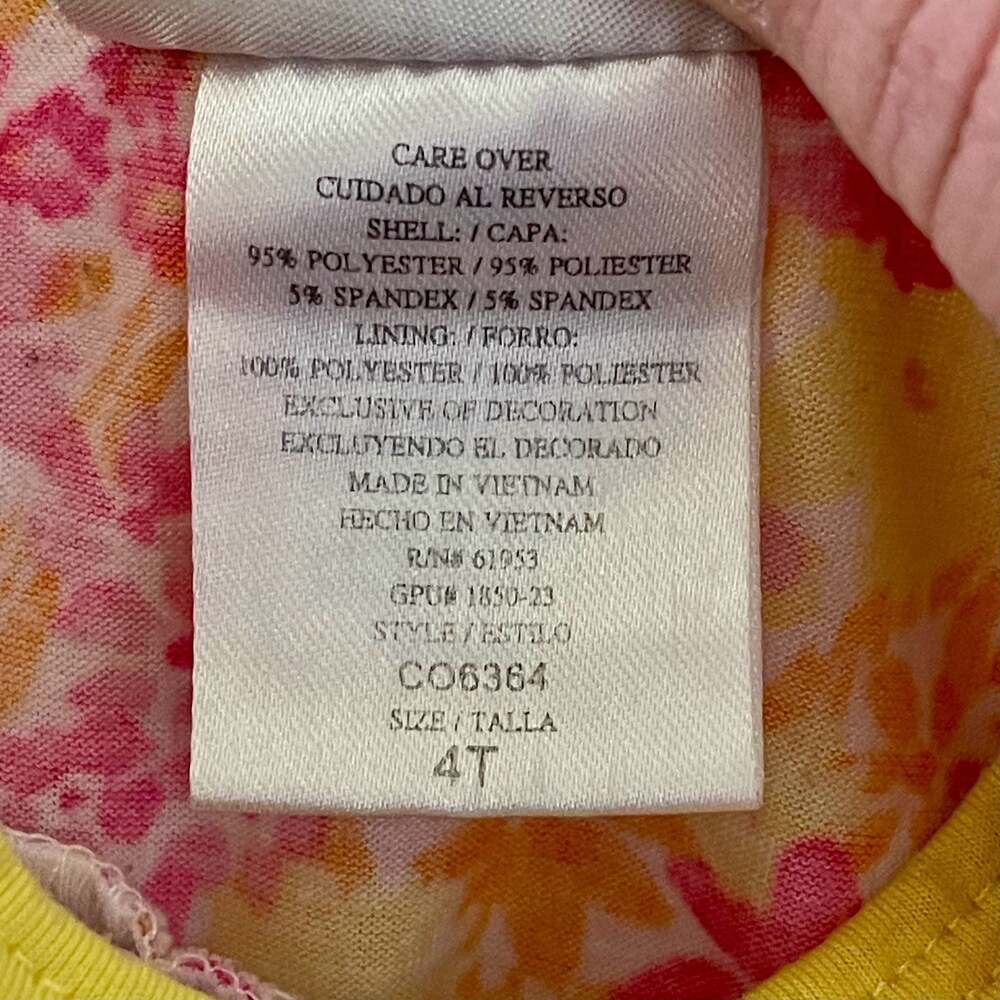 Jona Michelle Toddler 4T Floral Ruffle Front Tiered Dress - Picture 4 of 5